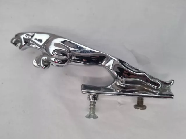 Vintage Jaguar Genuine 7242653W Chrome Car Bonnet Mascot Emblem Leaping