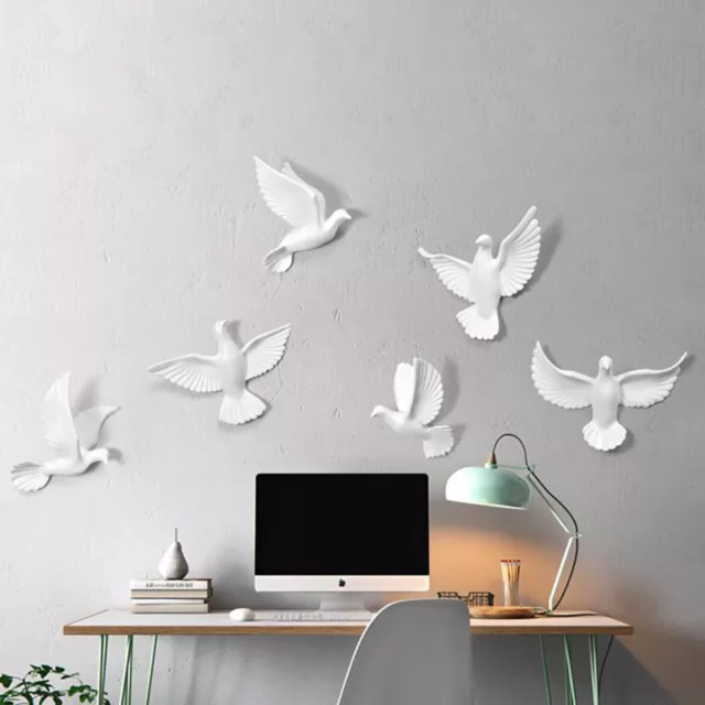3D Taube Friedenstaube Wandschmuck Fliegende Möwe Vogel Figur Wanddeko