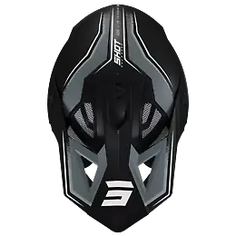 SHOT Lite Prism Noir Blanc Mat Casque Cross -  Livraison gratuite! 2