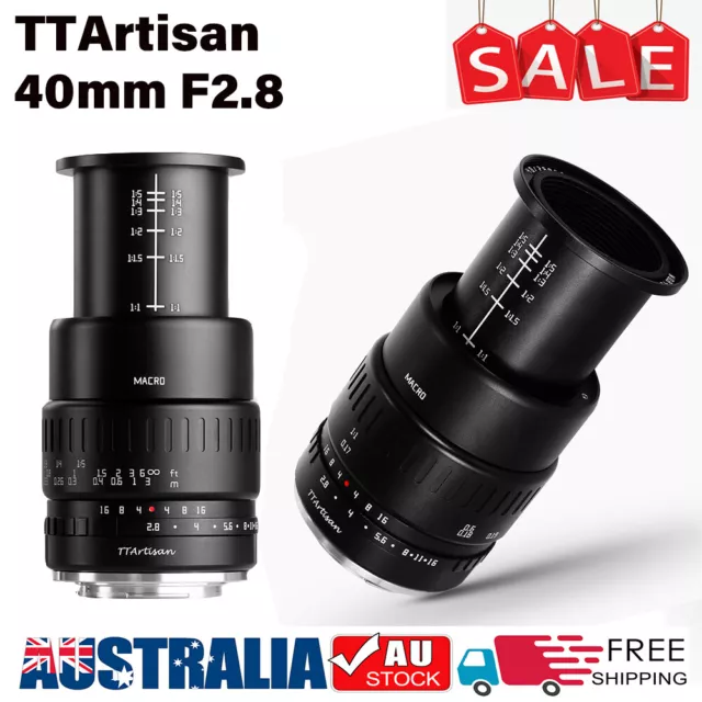 TTArtisan 40mm F2.8 APS-C MF Camera Lens for Canon Fuji M4/3 Nikon Sony E Mount