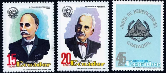 Ecuador 1988 Social Services Mnh Medicine