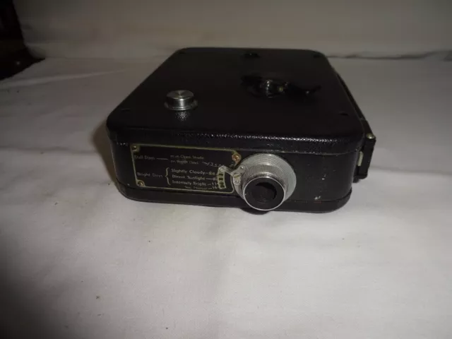 Cine-Kodak Eight Model 20 Double 8mm Cine Film Camera Leather Case - Not Tested