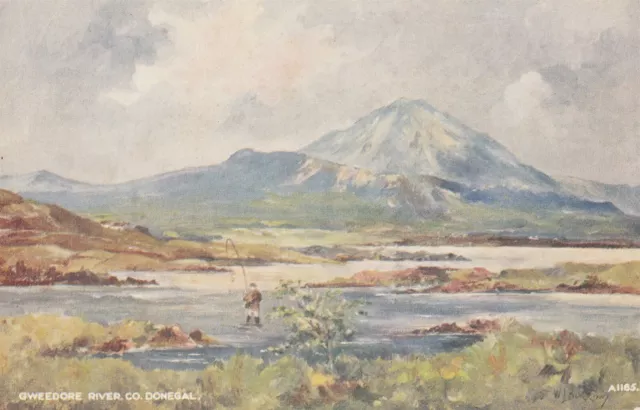 a irish art eire old postcard ireland artist donegal