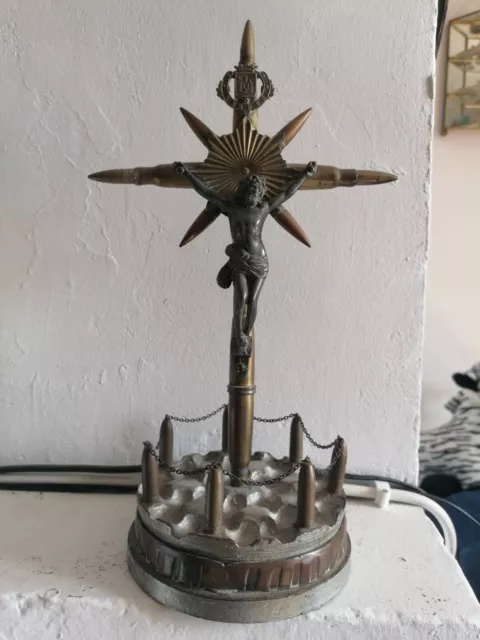 Objet De poilu Tranchées Trench Art, Guerre 14 18