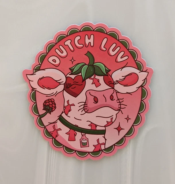 DUTCH BROS PINK Cow Sticker February 2024 4.50 PicClick