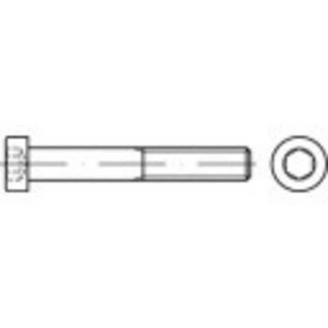 Vis cylindrique TOOLCRAFT 145517 100 pc(s) M4 8 mm tête cylindrique 6 pans