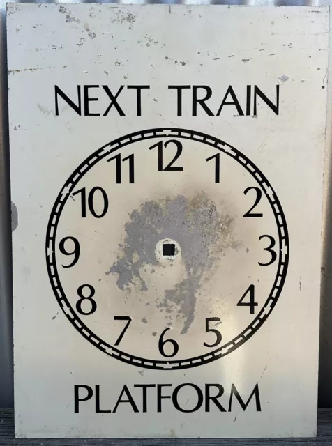 NSWGR Next Train Destination Board ENAMEL CLOCK FACE