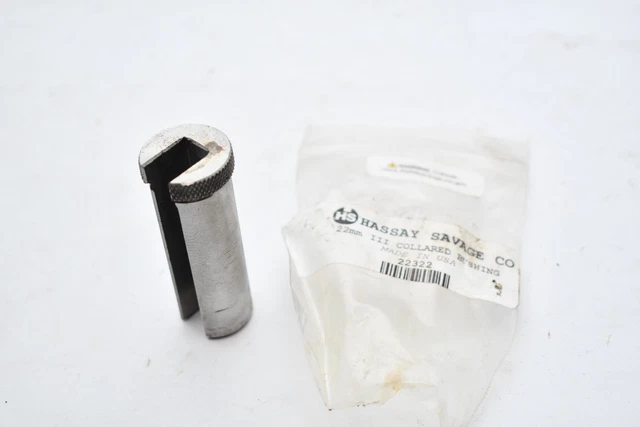 HASSAY SAVAGE 22322 22mm, .8661'' Size, C Style, Knurled Collared Type Bushing F