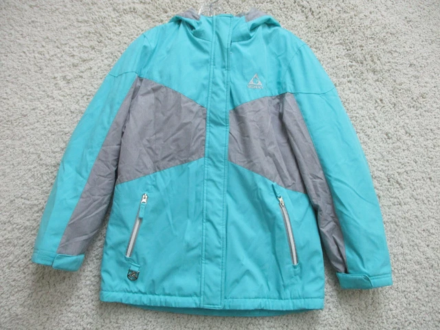 Gerry Jacket Large Youth 14-16 Blue Full Zip Pockets Hoodie Logo Ski Snow Boys