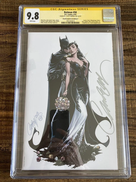 Batman #50 CGC SS 9.8 Virgin Cover G SDCC - J Scott Campbell