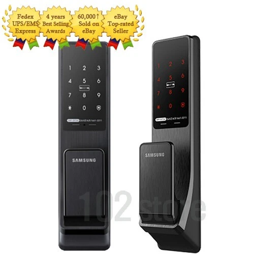 Samsung SHP-DP740 Smart Door Lock Push/Pull Double Lock Touch Pad - Black