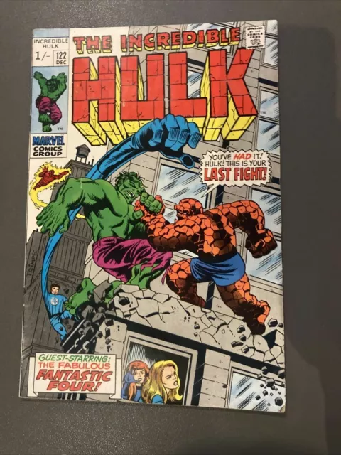 The Incredible Hulk #122 - Marvel Comics 1969 - Back Issue