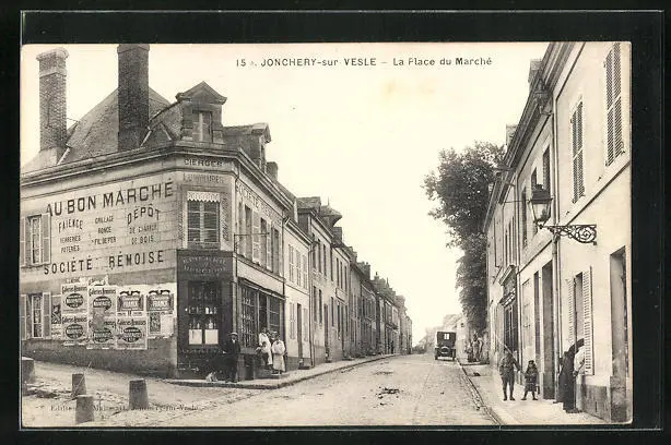 CPA Jonchery-sur-Vesle, La Place du Marché