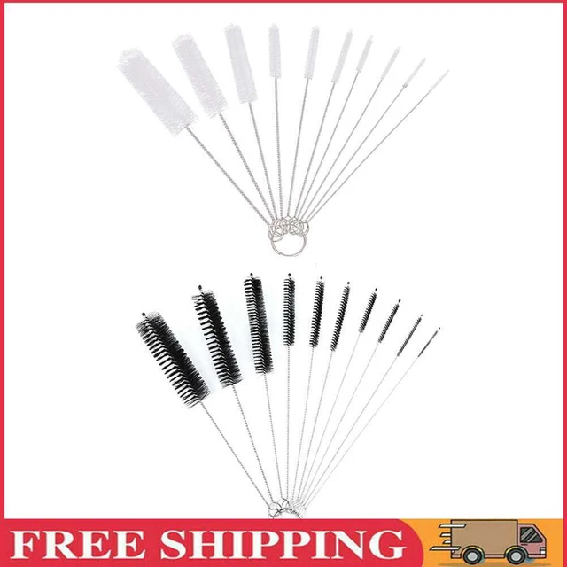 10pcs Stainless Steel Glass Tube Cleaner Bottle Pipe Brush Kitchen Cleaning Tool