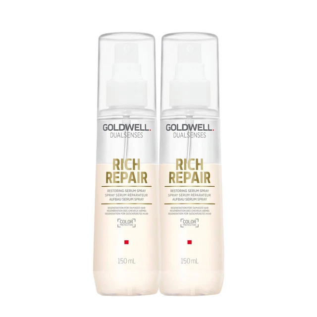 Goldwell Dualsenses Rich Repair Restoring Serum Spray 150ml X2