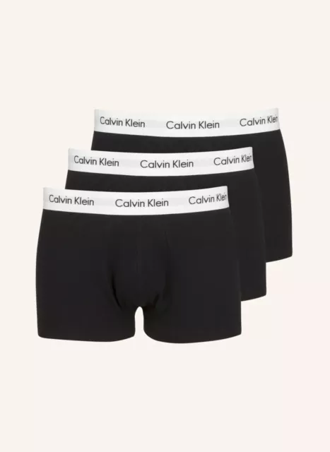 Calvin Klein Boxershorts Unterwäsche Herren Calvin Klein TRUNK 3er Pack, schwarz