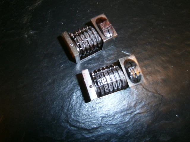 Letterpress Numbering Machines Wetter U.S.A. Reverse