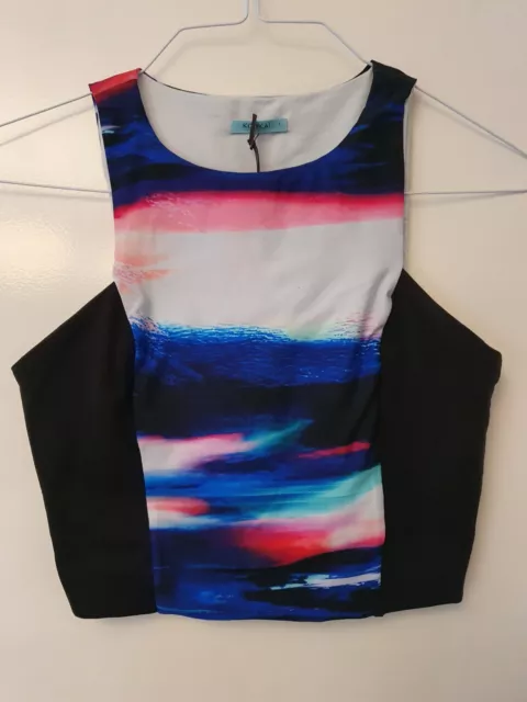 Kookai canyon multicoloured crop top size 1 BNWT