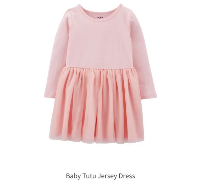 carters baby girl Dress 12m Pink, New