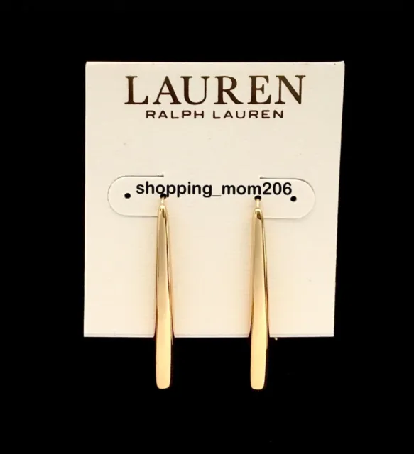 Lauren Ralph Lauren Gold Tone Threader Earrings