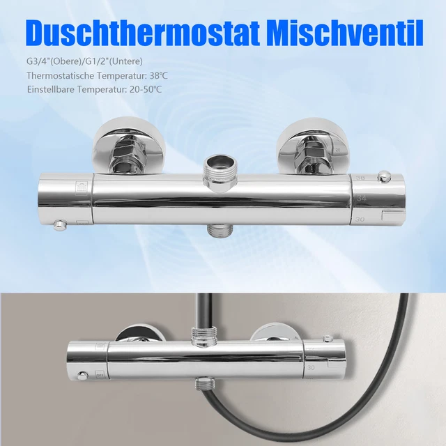 Brausethermostat Duscharmatur Mischbatterie Dusche Duschthermostat Armatur Bad