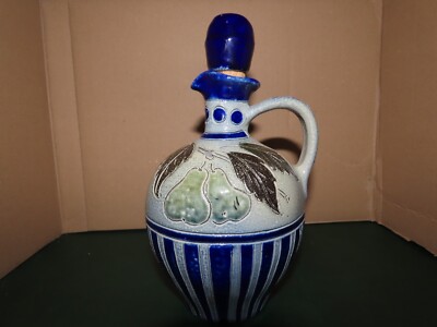 Pot Trompeur Faience Gré Hauteur 20cm Diamètre 10cm Collection Déco parfait état 
