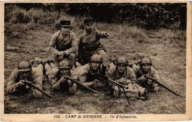 CPA Militaire Camp de SISSONNE - Tir d'Infanterie (92176)