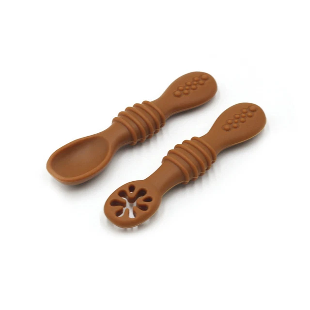 1 juego de cucharas flexibles no deformadas dieta entrenamiento alimentación infantil