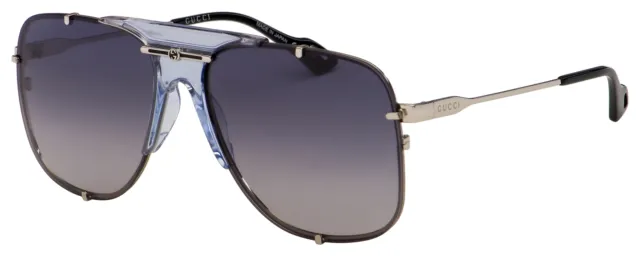Gucci Women's GG0739S-001 Fashion 63mm Silver Sunglasses