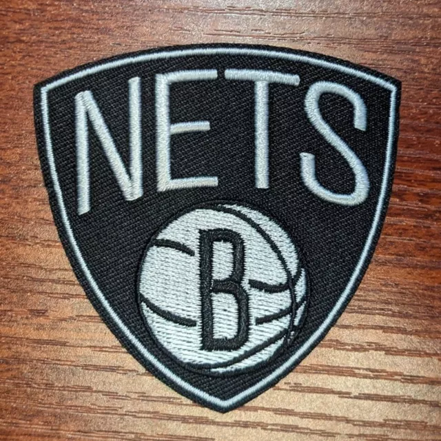 Brooklyn Nets Patch 2.75x2.75" NBA Basketball Sports League Embroidered Iron On