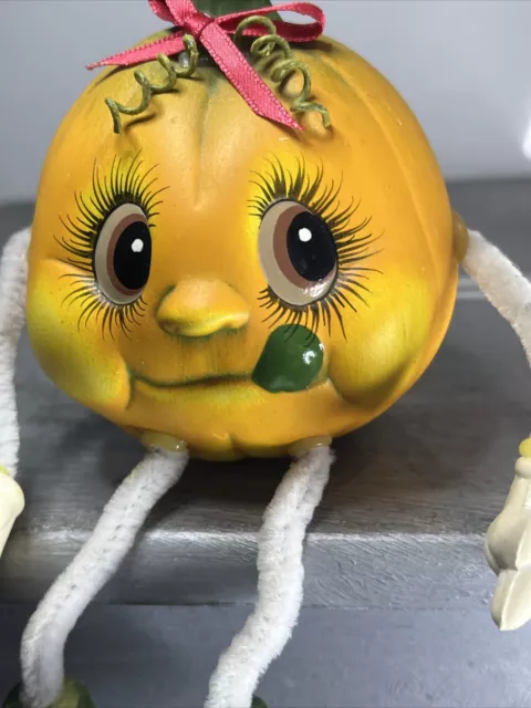 Pumpkin Hand Painted Ceramics Australia Collectable Figurine Display 2