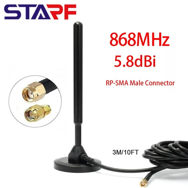 Antenne 5.8dBi 868MHZ Lora 5 868MHz Remplacement Linéaire Vertical Magnetbasis