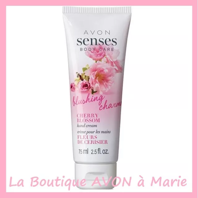 CREME Mains Hydratante BLUSHING Cerise et Fleurs NATURALS AVON