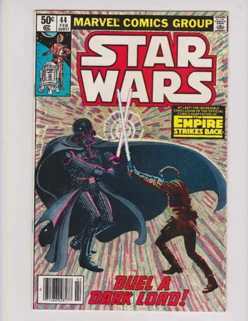 Star Wars #44 Marvel 1981 Empire Strikes Back Finale Newsstand Edition Htf
