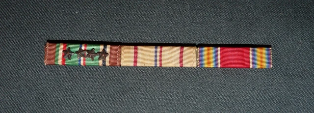 Ww2 Ribbon Rack WW2 US ARMY Second World War Service Three Ribbon Rack steel frame £23. ...