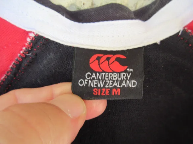Maillot ULSTER RUGBY CANTERBURY vintage coton shirt jersey rouge M 2