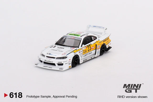 (Pre-order) Mini GT #618 Nissan LB-Super Silhouette S15 SILVIA #23 2022 Goodwood