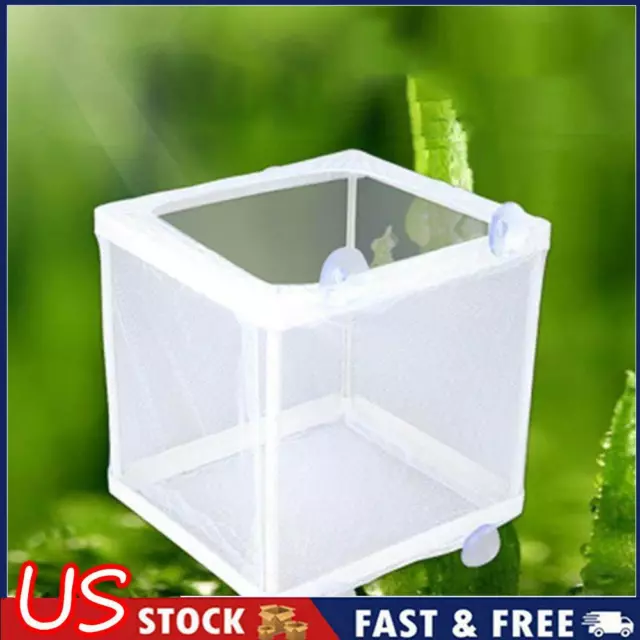 Fish Tank Aquarium Mesh Incubator Breeder Net Fish Baby Gauze Trap Box Isolator