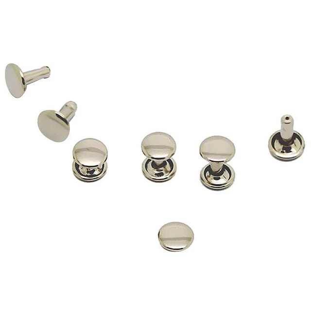 100 Stck. Zum Selbermachen Niete Niete Metallplatte - Silber Q3C62801