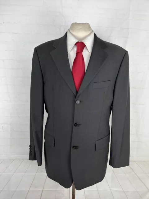 Hugo Boss Men's Dark Grey Solid Wool Blazer 40R $1,879