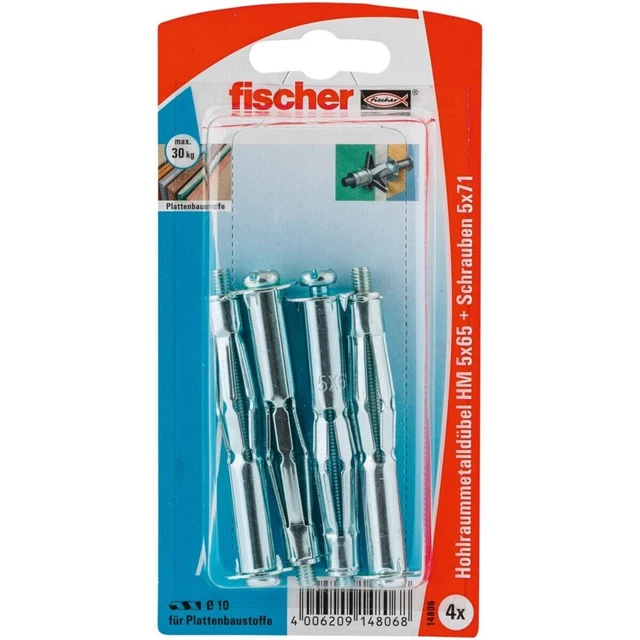 Fischer tedesco Tasselli in metallo per cavità HM565SK tasselli per cavità 014806 acciaio