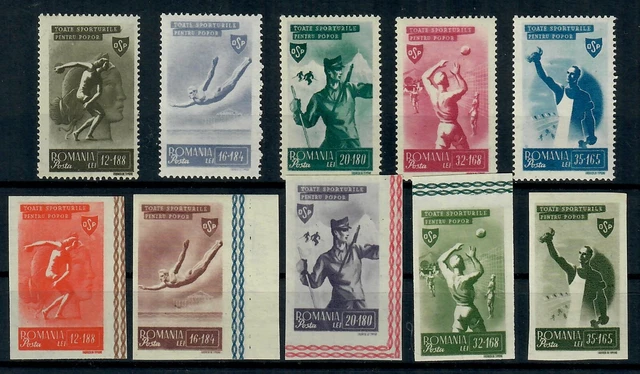ROMANIA 1945 Mi 874 / 883 Postfrisch