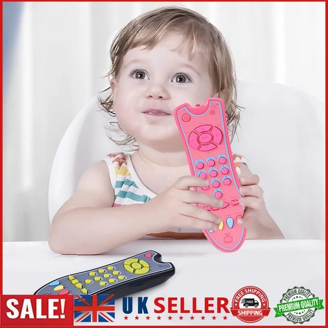 Simulation TV Remote Control Toy 3 Language Modes Interactive Preschool Learning