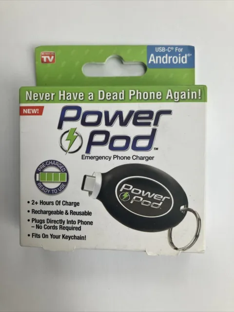 As Seen On Tv Portable Power Pod Phone Charger For Android