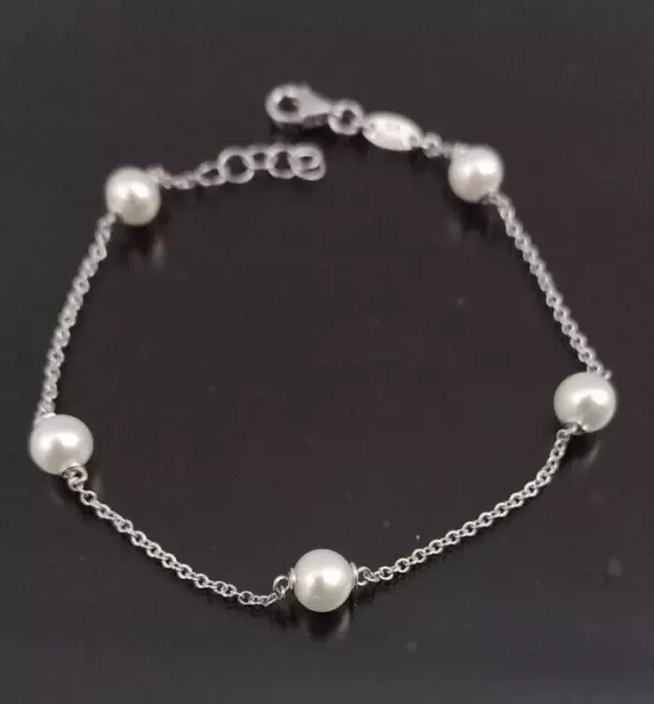 Bracelet Or 18 CT 750 Et Perles Fresh Eau