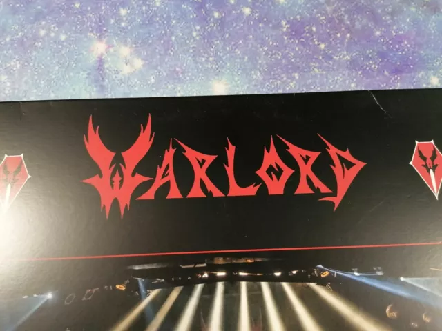 Warlord Live in Athens 2013 Vinyl 3LP Set Red Vinyl Poster High Roller Records 3
