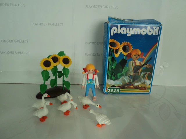 PLAYMOBIL CUSTOM CHEVEUX 3825 Fermière Fillette couettes oies Pippi Blonde Fifi EUR 11,95