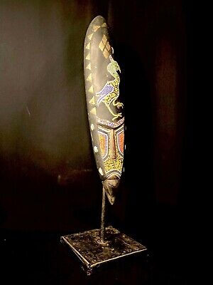 African art handcrafted from one piece of wood Wall Mask Art Sculpture 106