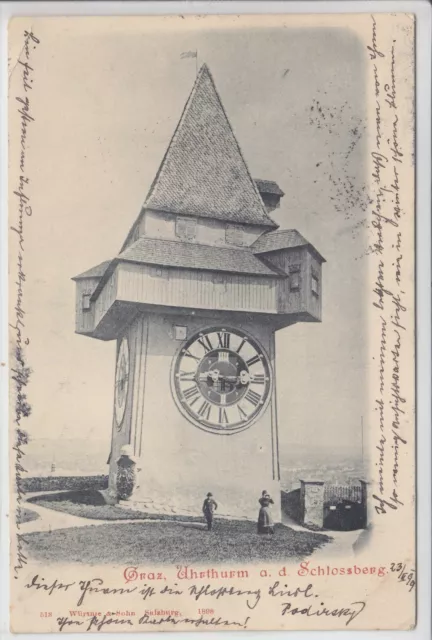 AK Graz, Uhrturm, 1899