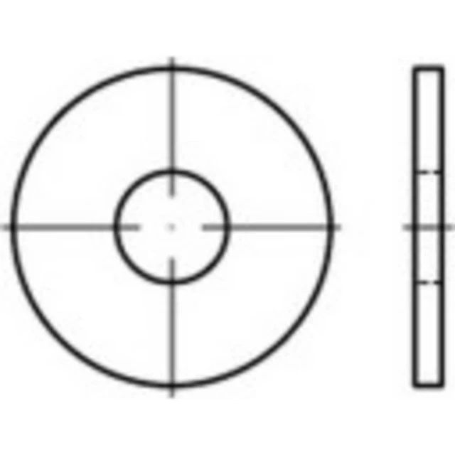 Rondelle TOOLCRAFT 146432 Ø intérieur: 5.3 mm acier 250 pc(s)